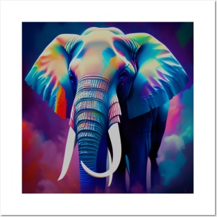 Colorful elephant design Posters and Art